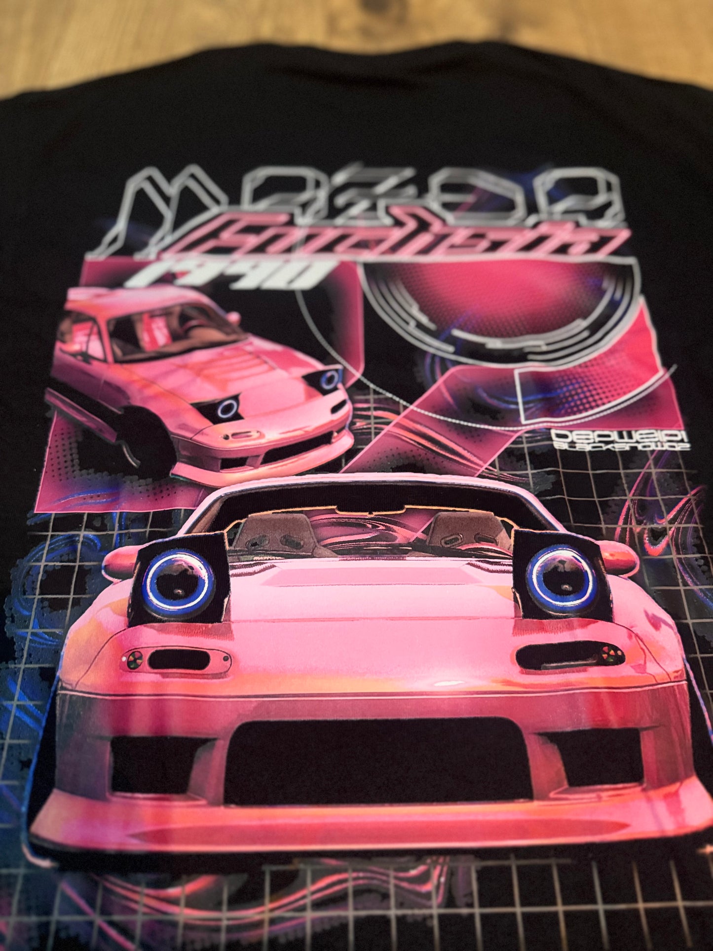 “Fuchsia" MX-5 Retro Tee