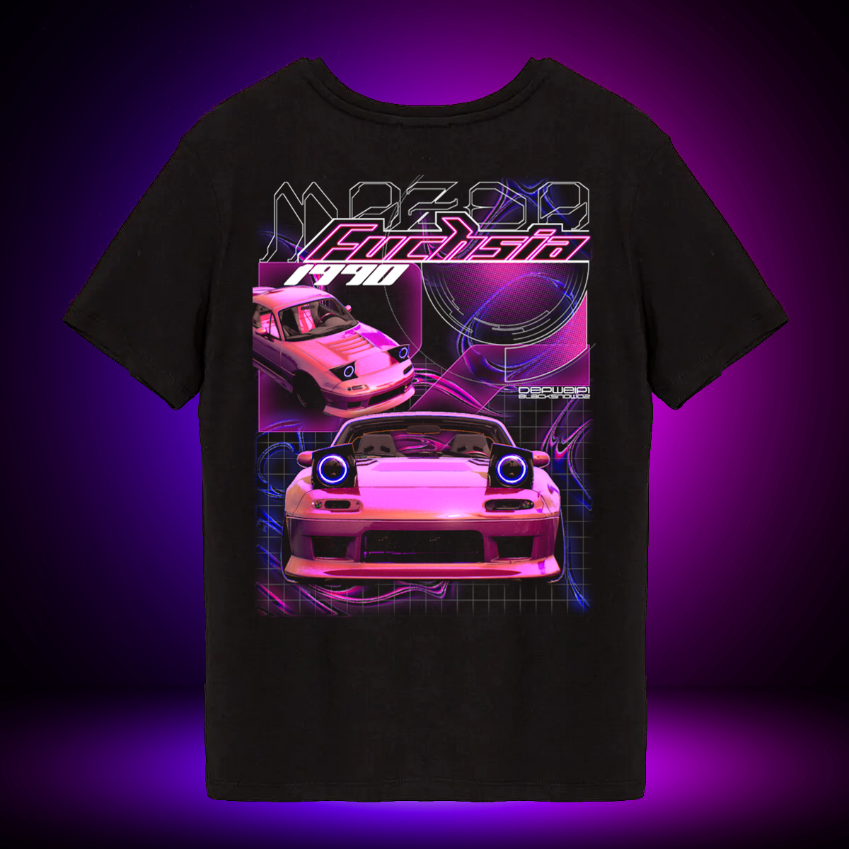 “Fuchsia" MX-5 Retro Tee